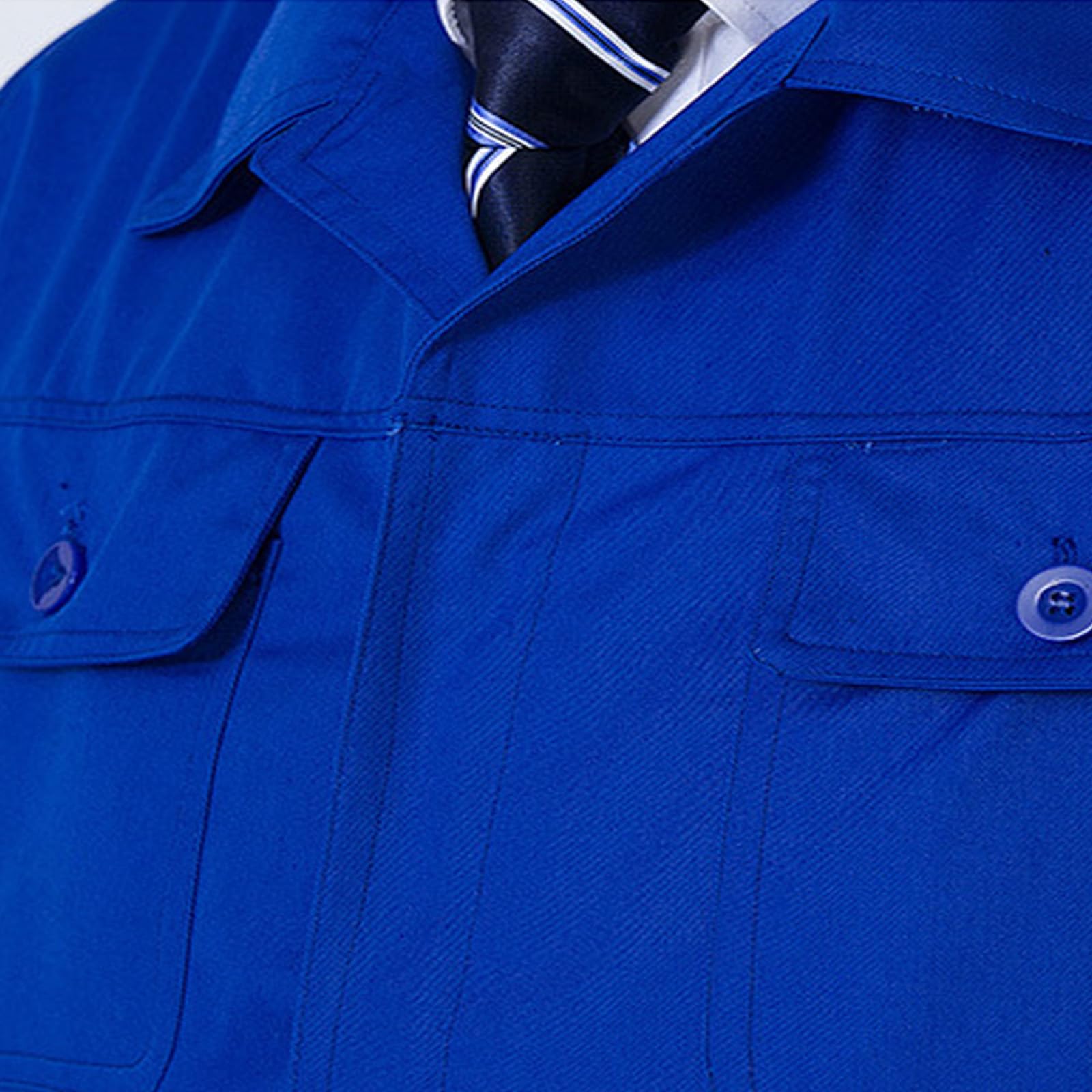 Overol Unisex De Manga Larga Overoles De Trabajo, Camisa Y Pantalones Set Ropa De Trabajo Uniformes