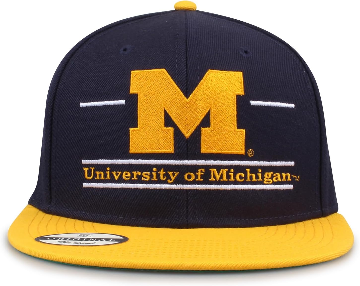 The Game NCAA Unisex-Adult NCAA Licensed, Michigan Wolverines Flat Brim Snapback Hat