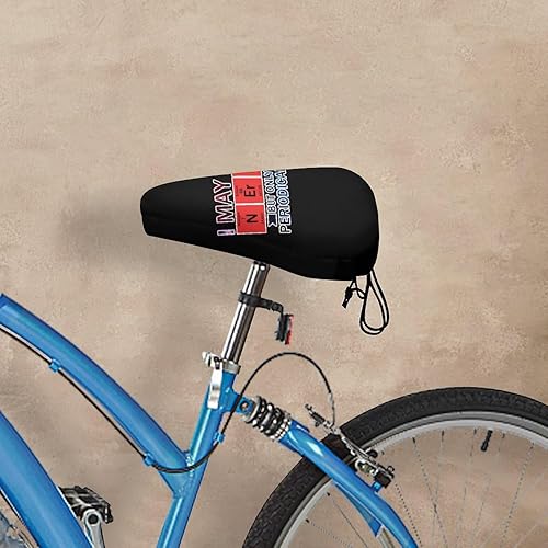 Miniatura 6 de I May Be Nerdy But Only Periodically Funda de asiento de bicicleta impermeable Funda de cojín para asiento de bicicleta Funda protectora para sillín