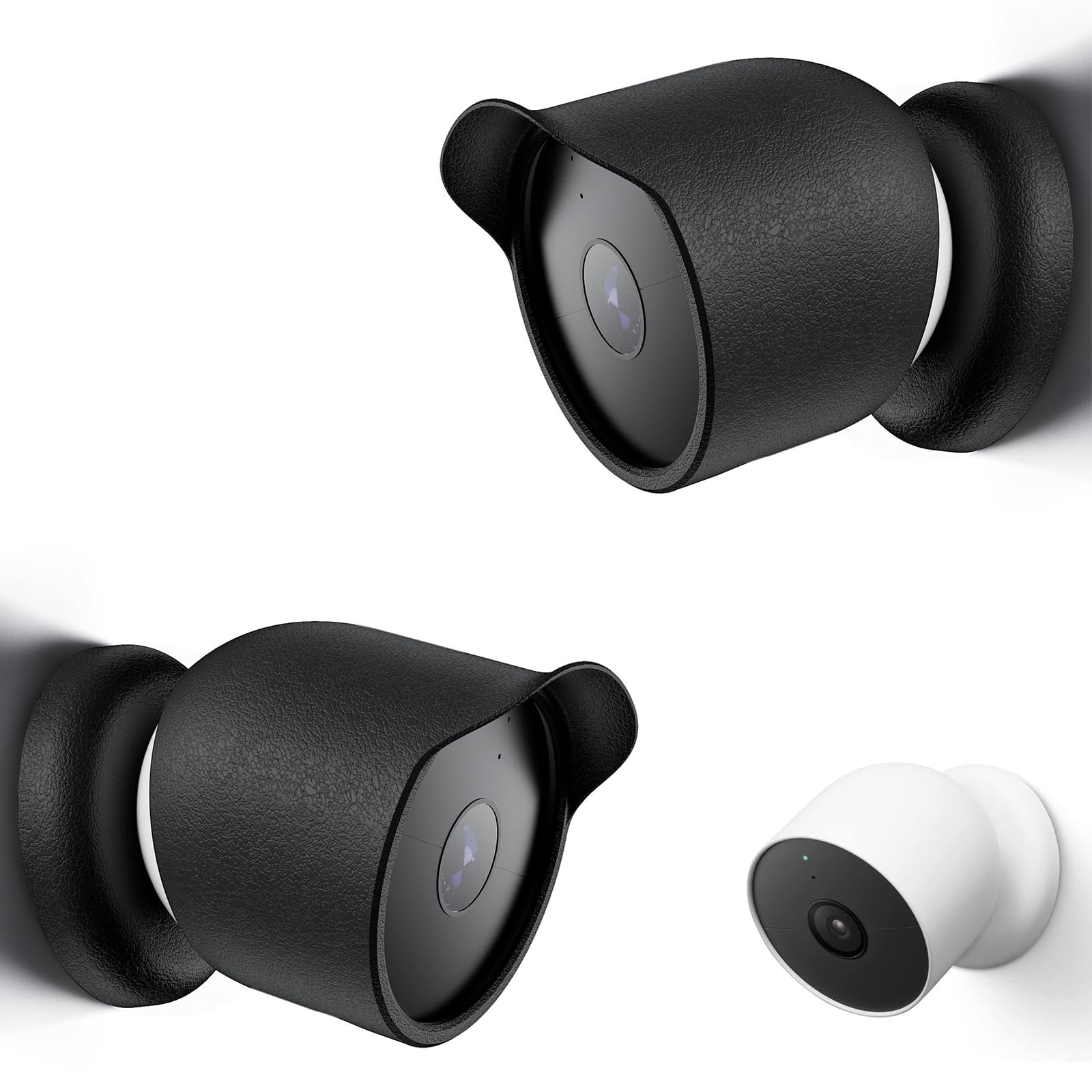 Augstci Silicone Cover Compatible with Google Nest Cam (Battery) Outdoor or Indoor, Google Camera Silicone Case All Weather Protection, Easy