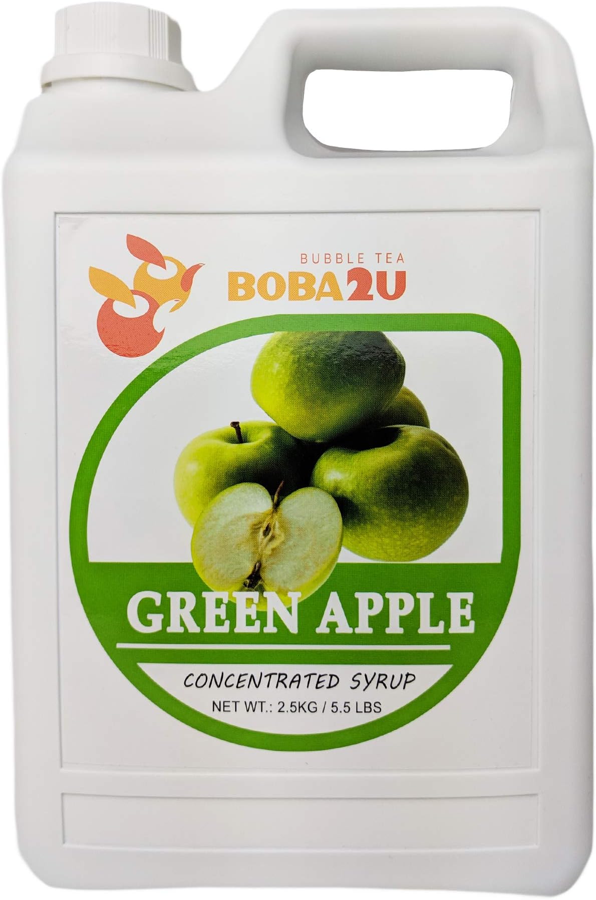 BOBA2U Concentrated Syrup Green Apple 5.5 lbs (Green Apple)