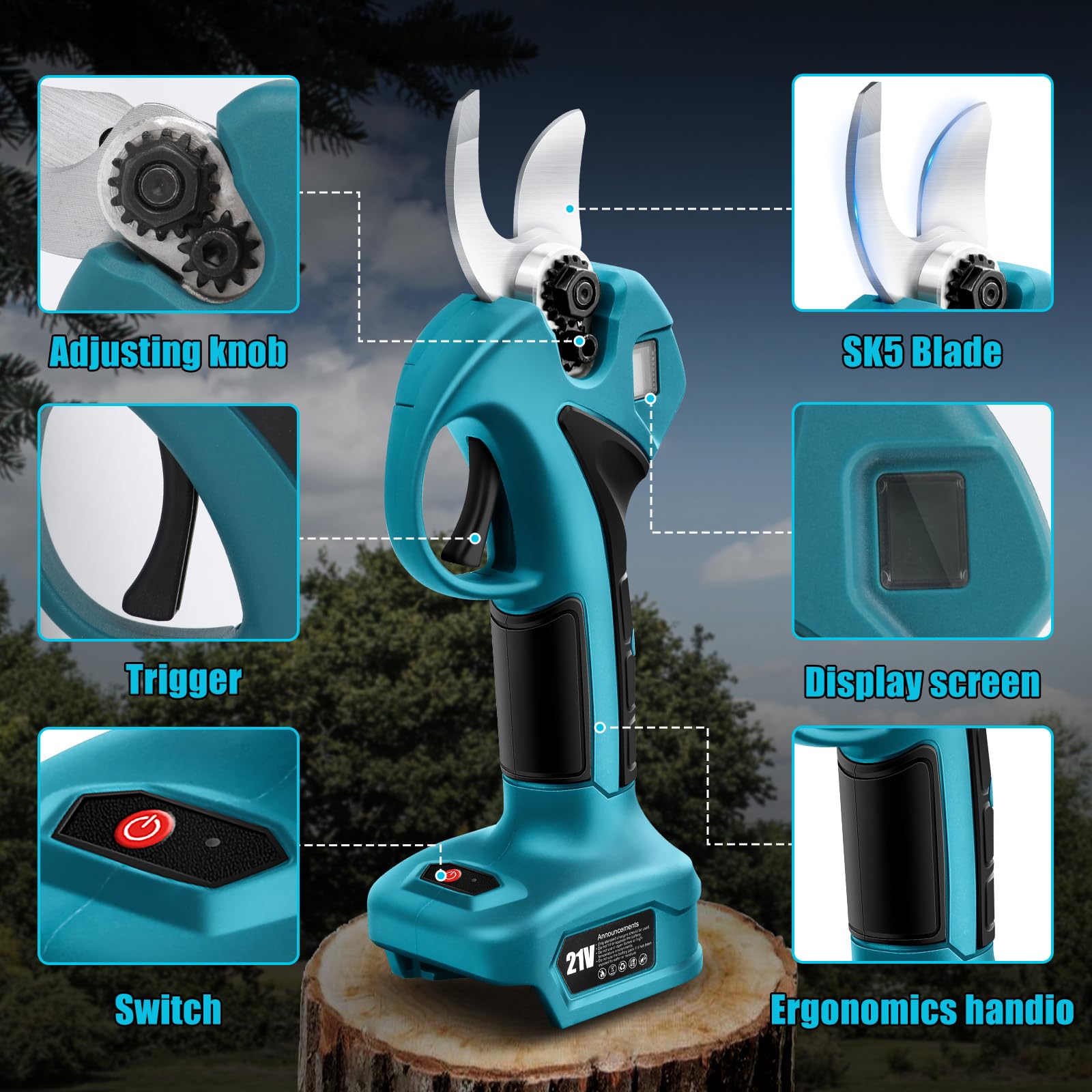 Nożyce do gałęzi Makita 18 V (bez baterii), z drążkiem