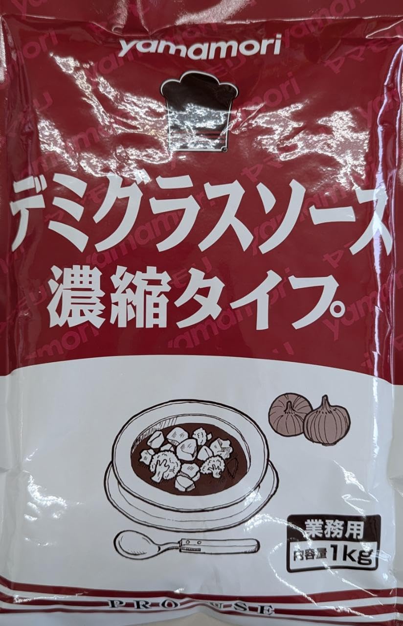 Amazon.co.jp: ヤマモリ デミグラスソース 濃縮タイプ 1Kg×12P 常温