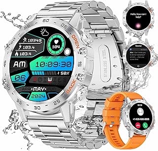 Military Smart Watch for Men Answer/Make Calls,1.39" Smartwatch with 400mAH,100+ Sport Modes,Heart Rate/Spo2/Sleep Tracker...