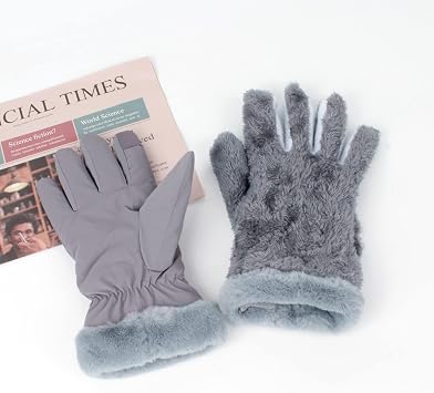 Womens Water Proof Warm Snow Ski Gloves Touchscreen Winter Biking Gloves