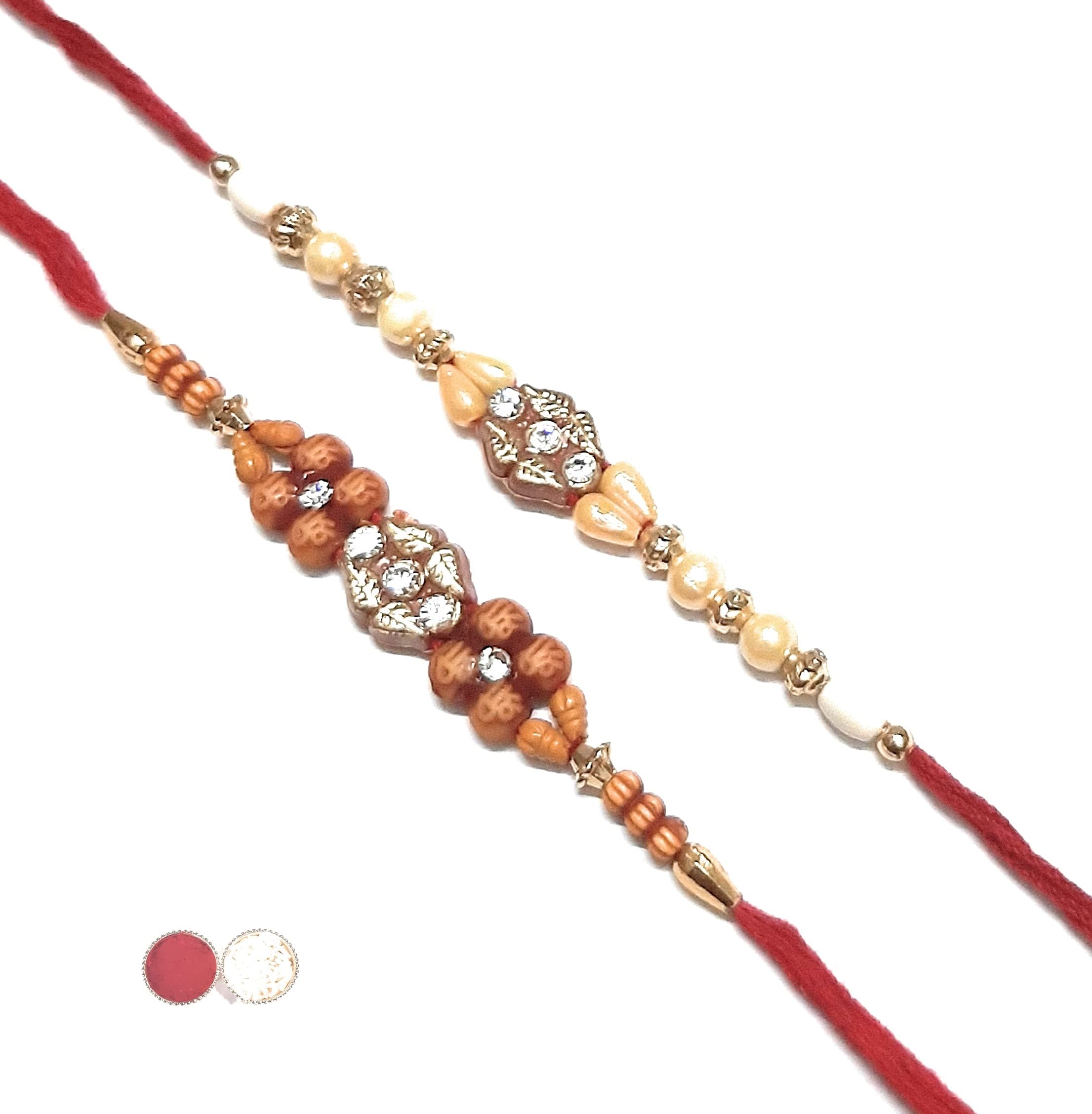 PRAHLL Designer Rakhi for Brother/Bhaiya Rakhii/Bhai Rakhi Combo for Rakshabandhan with Tilak (COMBO25) (B0979LVWYQ) Amazon Price History, Amazon Price Tracker