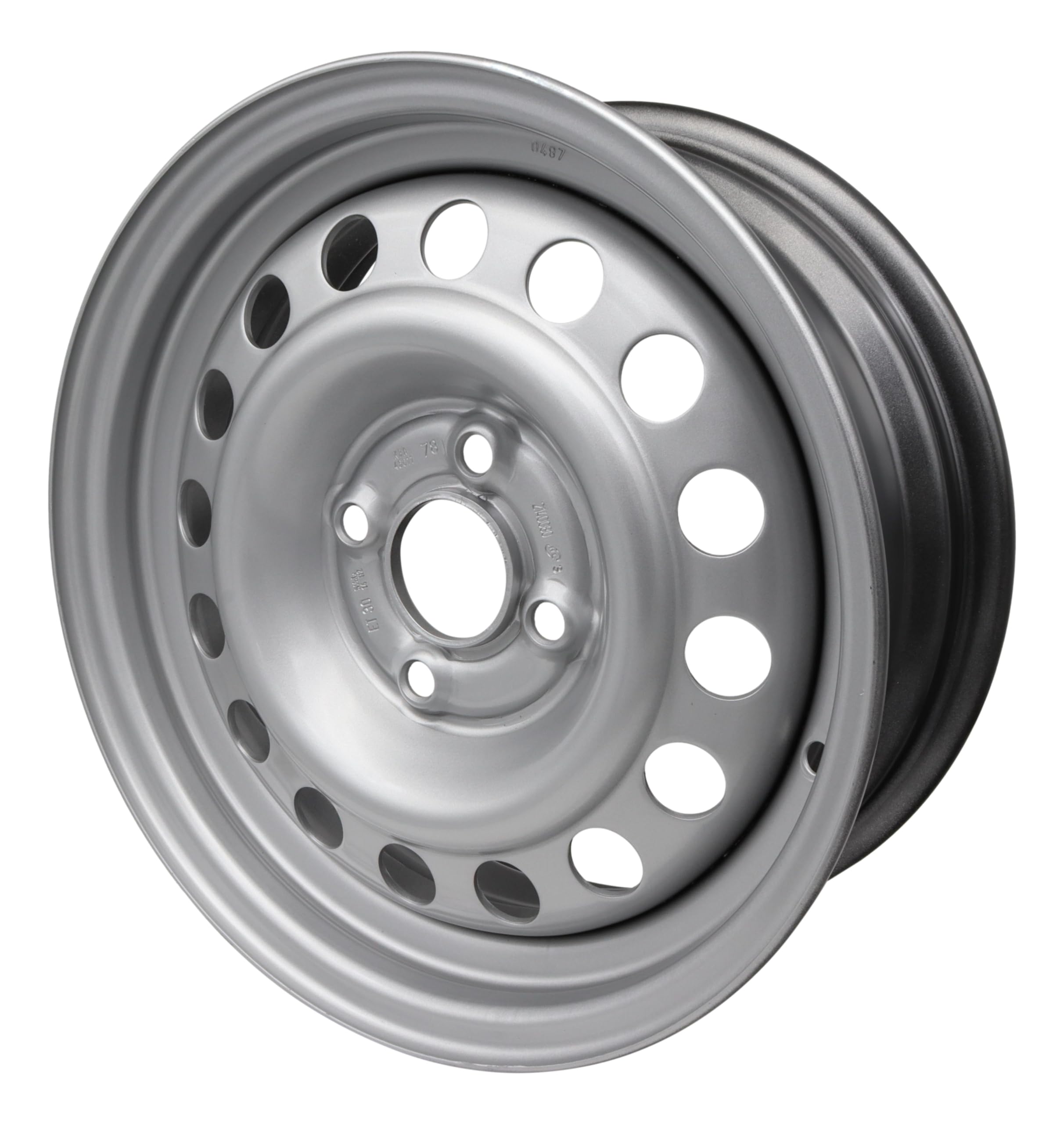 trailer parts4u - Cerchione in acciaio per rimorchio 5,5 J x 14 pollici 100x4, ET30, portata 700 kg, ML 57, per roulotte, caravan, rimorchio, campeggio, con valvola (singolo)