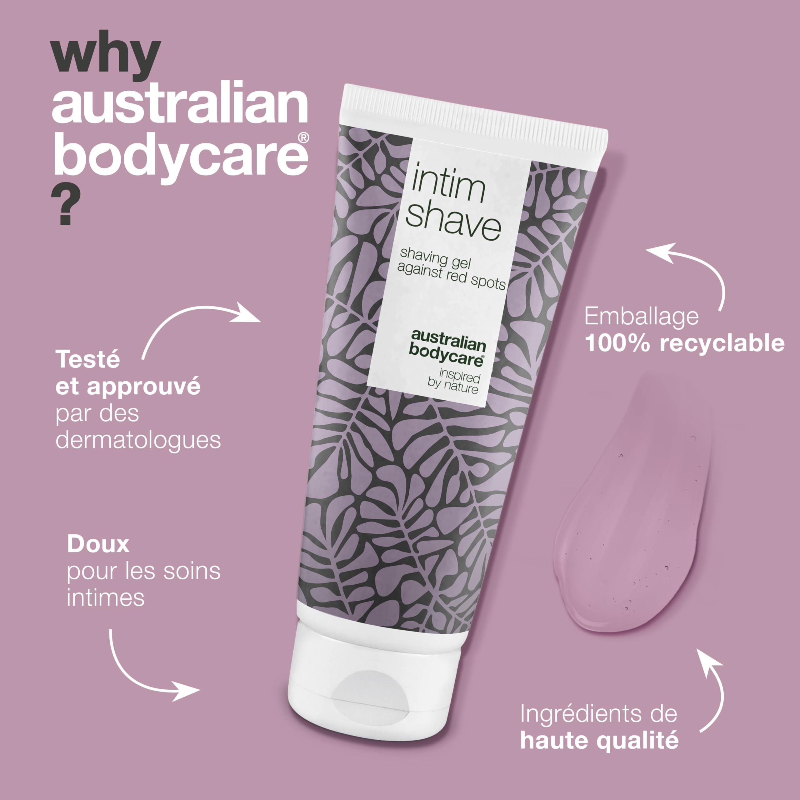 Gel de Rasage Australian Bodycare Intim Shave (200ml) | Pour Poils Incarnés, Irritations et Bosses de Rasoir | pH Equilibré | À l'Huile d’Arbre à Thé d’Australie