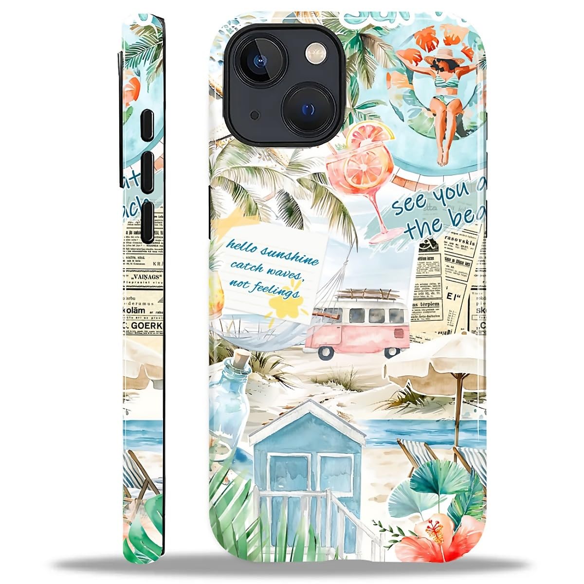 Yesad Case for iPhone 14 Plus, Hybrid 2-Layer Case, Shockproof Military-Grade Protection Durable Anti-Scratch Phone Case for Woman Man Boy Girl,