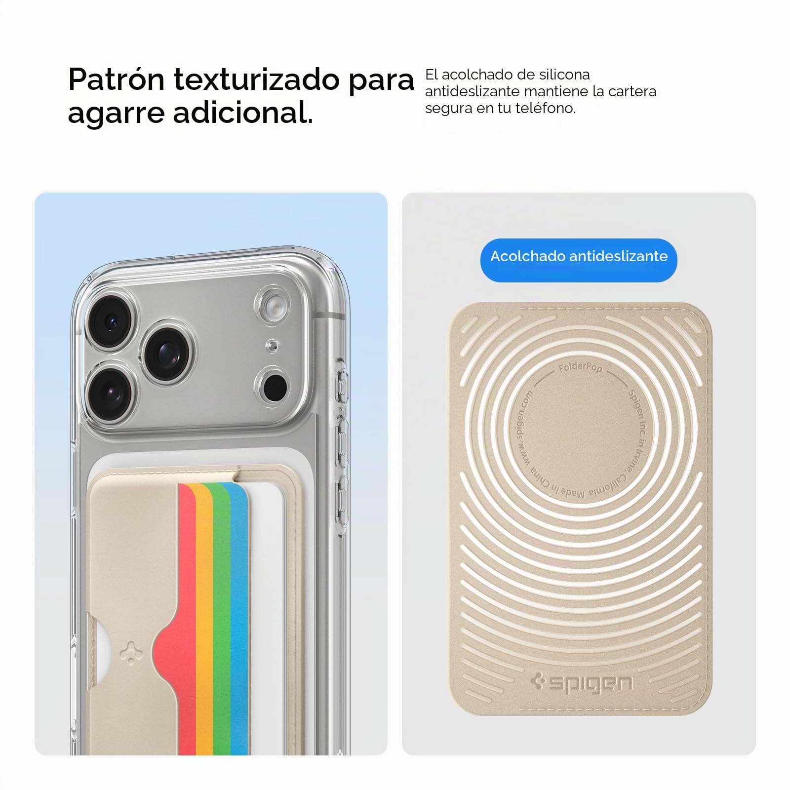 Caseology Folder Pop Magsafe - Cartera magnética con patrón de Silicona Antideslizante para iPhone 15, 14, 13, 12 Series