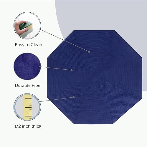 Miniatura 9 de Better Trends Alpine Braid Collection - Alfombra trenzada, duradera, resistente a las manchas, reversible, para interiores, 100% polipropileno,