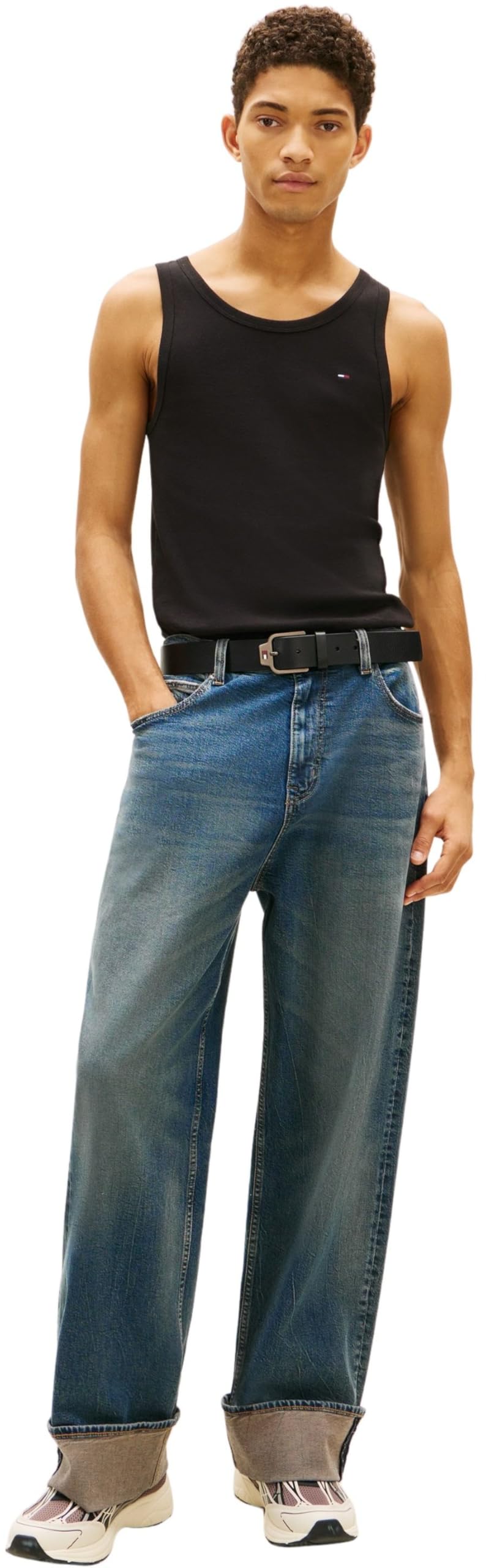 Tommy Jeans TJM Xslim 2pck Rib Tank Ext Dm0dm20769 Otras Camisetas Hombre (Pack de 1)