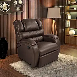 Poltrona Cadeira Reclinável Imperial Zero Wall Papai Estética Cílios Sobrancelha Soft Sala Descanso (Marrom)