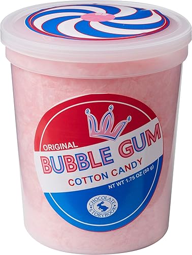 Bubblegum - Algodón de azúcar con sabor gourmet  Idea única para vacaciones, cumpleaños, regalos de broma, recuerdos de fiesta