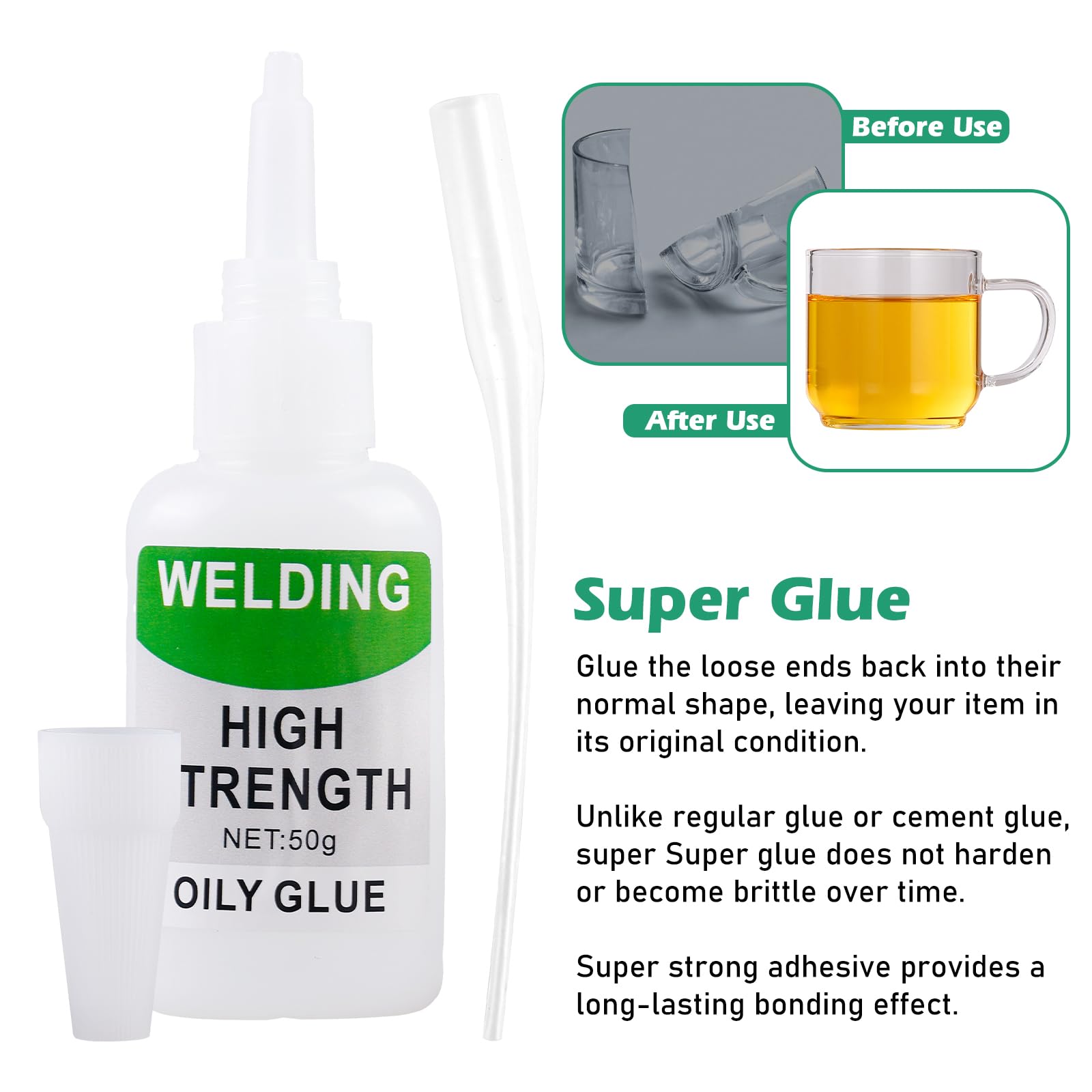 Super Glue,universel,colle à L'huile à Haute Résistance,utilisée Pour Une Réparation Rapide Des Travaux Manuels,métal(30 G) - Beaux-Arts Et Loisirs Créatifs