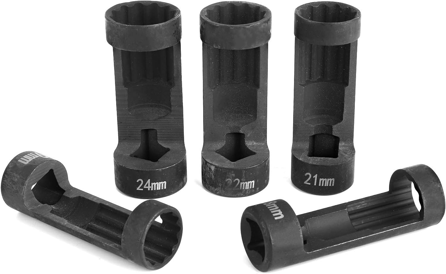 Strut Nut Socket Set, 5pcs 12 Point 1/2 Drive Strut Nut Socket 18mm