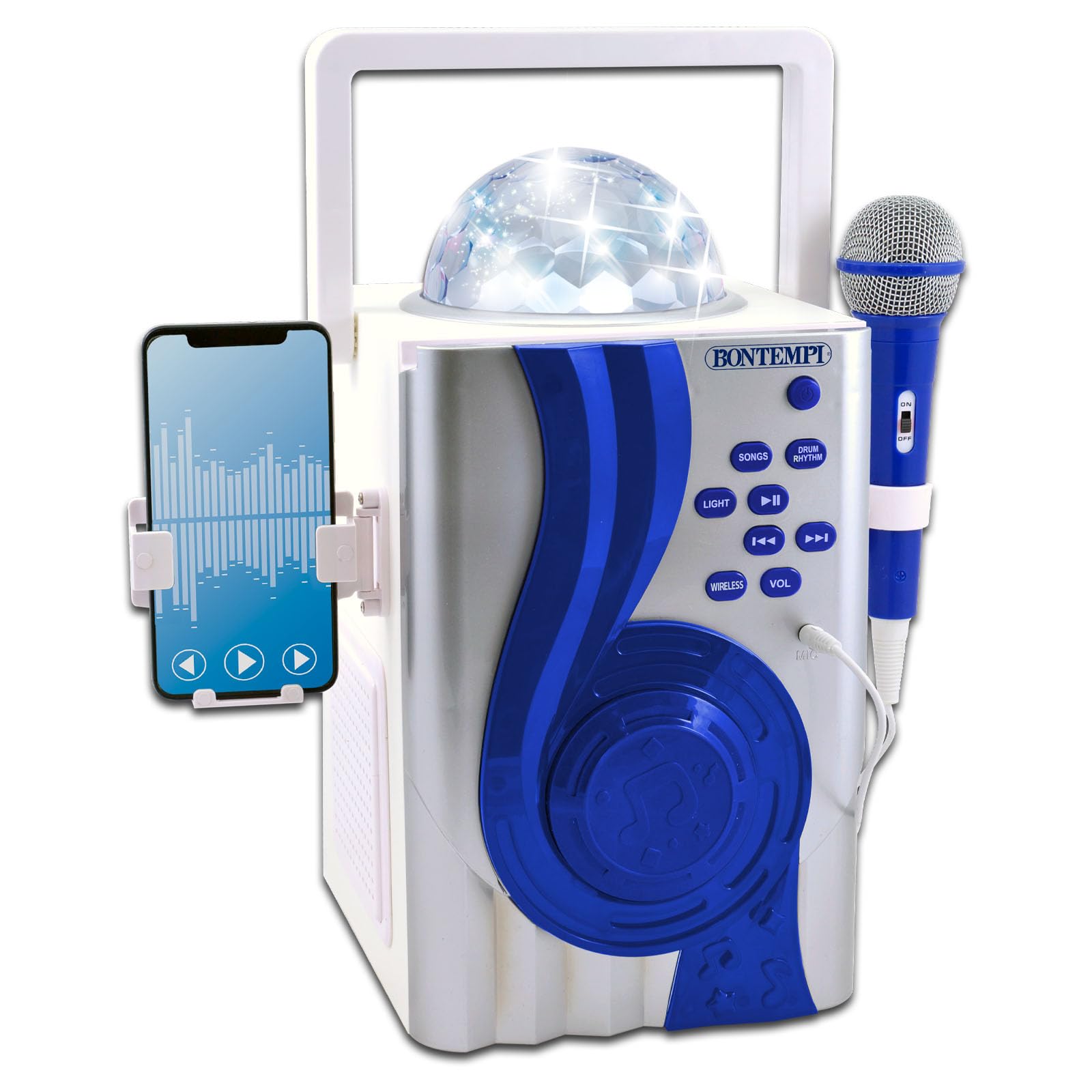 Bontempi - DiscoVox - Karaoke Box, 300x400x220 mm | Trasforma ogni Momento in un Party Illuminato