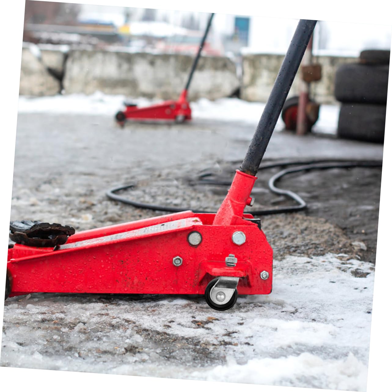 Gatuida 4pièces Roues Pivotantes De Remplacement Pour Jack Hydraulique Accessoires De Support Robustes Pour Chariots De Tonnes