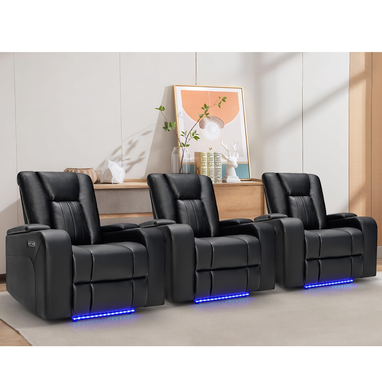 ANJ Home Theater Seating Set of 3