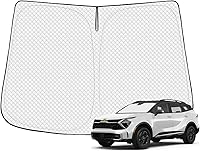 Vista 16 de Parasol para parabrisas para Ford Escape 2020-2025 2026, accesorios gruesos de 6 capas plegables para ventana delantera, protector de visera solar