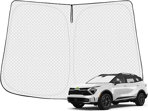 Miniatura 16 de Parasol para parabrisas para Ford Escape 2020-2025 2026, accesorios gruesos de 6 capas plegables para ventana delantera, protector de visera solar