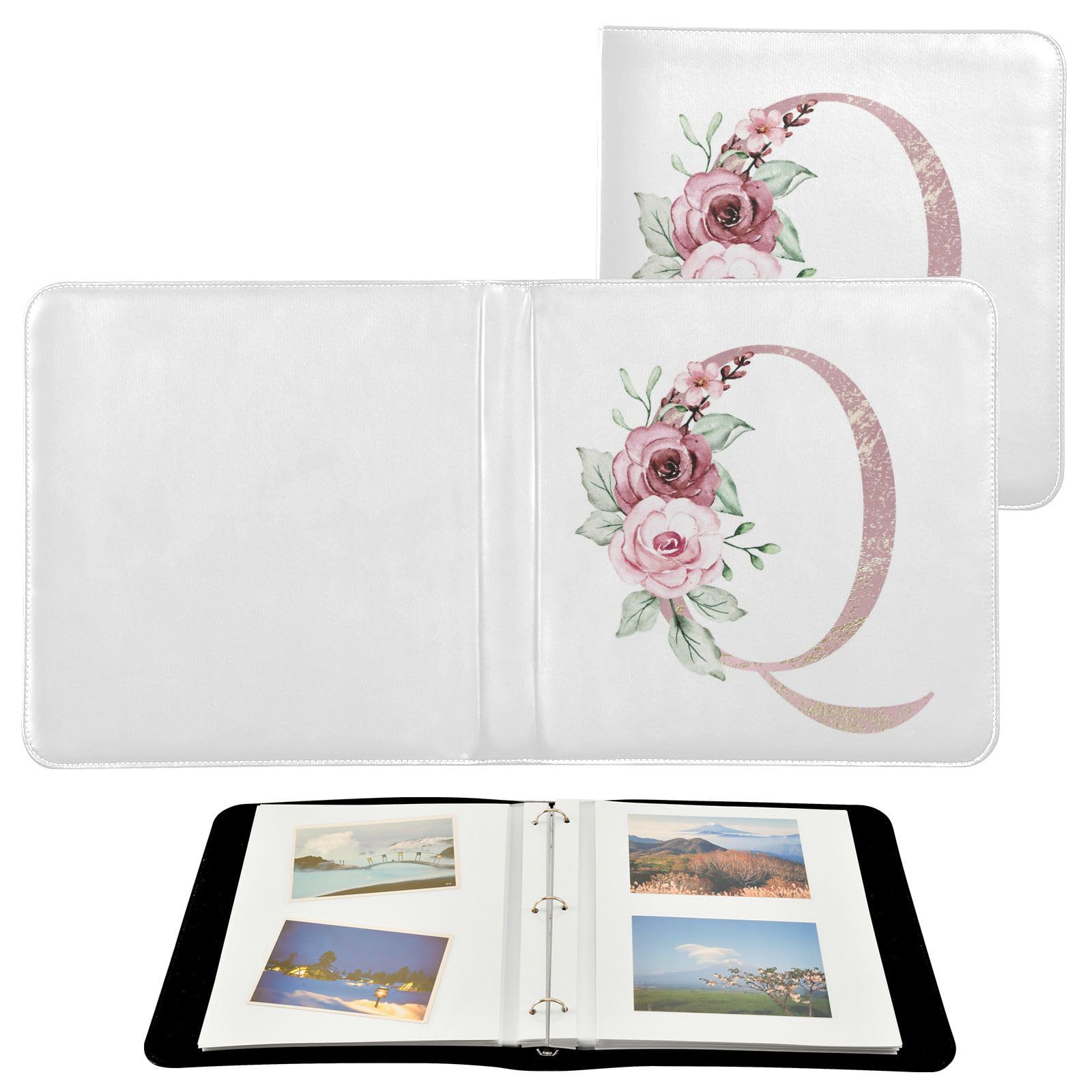 Álbum de fotos, páginas autoadhesivas, estanterías, álbumes de fotos, álbumes familiares para fotos de 4 x 6, 6 x 8 Q