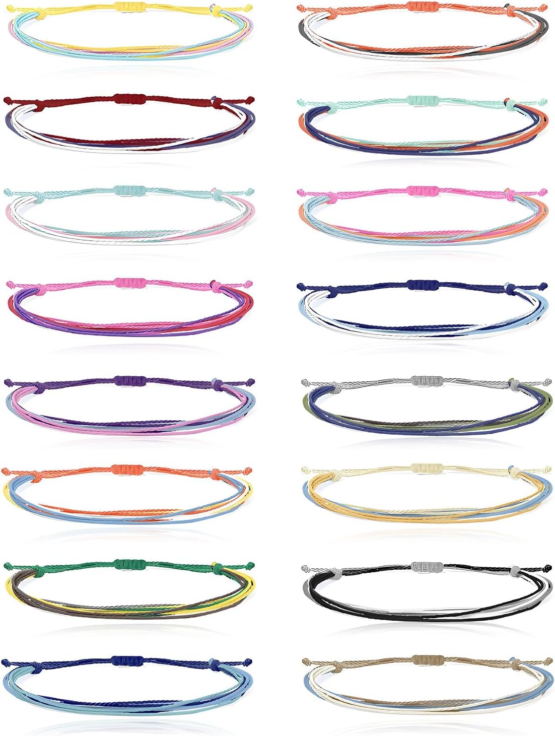 Long tiantian String Bracelets for Women Friendship Bracelets Waterproof Ankle Bracelets Summer Bracelets Outfits Wave Surfer Bracelets Adjustable Beach Bracelets
