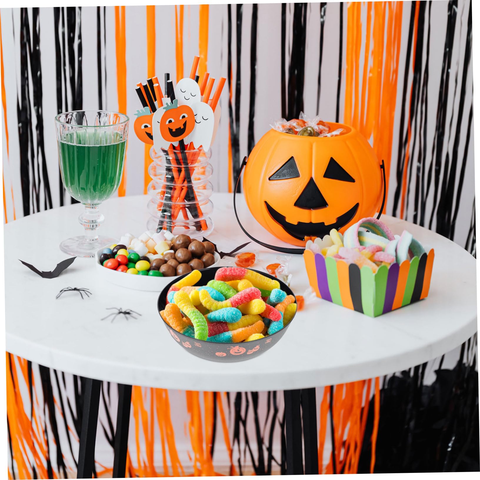 Lot De 3 Bols De Service Pour Halloween Saladier Bol À Fruits Bol À Bonbons Fournitures De Cuisine Robustes Et Faciles À Nettoyer