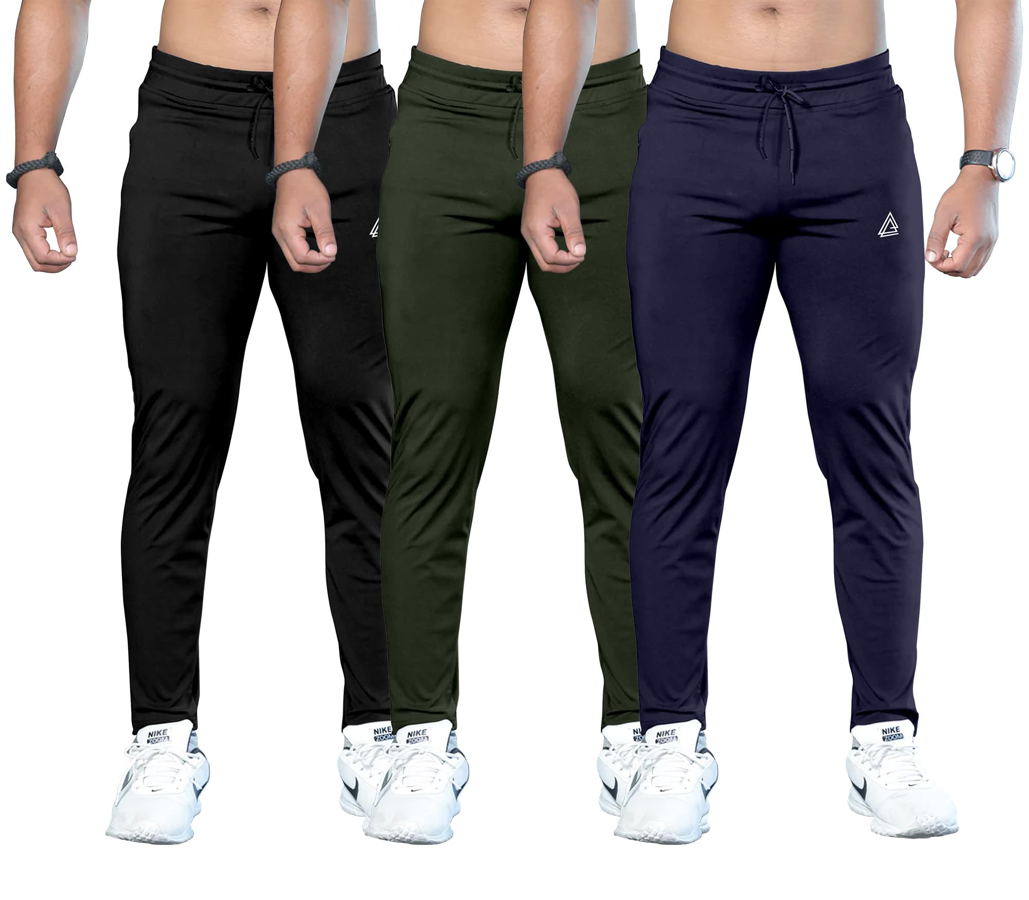 FTX Men's Solid Pack of 3 Multicolor Track Pants-picture-22