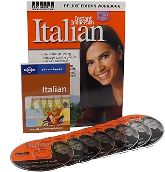 Topic Entertainment Learning to Speak & Understand Italian Deluxe with 8 Audio CD and Workbook and Phrase Book