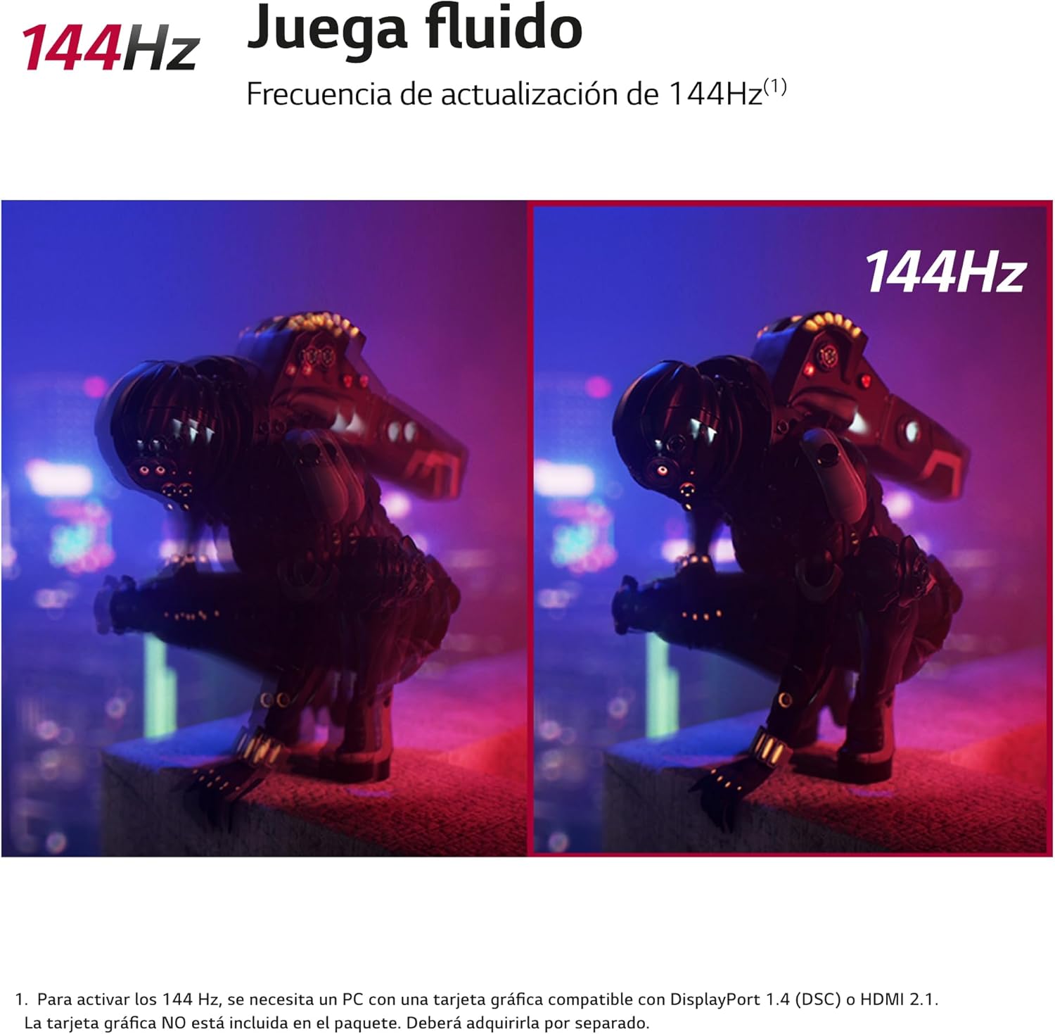 LG 32GR93U-B – Monitor Gaming Ultragear, 32″, IPS, 3840×2160, 16:9, 1 ms/NVIDIA G-Sync/AMD FreeSync Premium/Hexagon Lighting, No Curvo, No Pivotable, Negro 5
