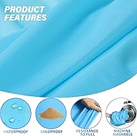 Vista 150 de Beach Blanket Oversized Extra Large 78" X 81",Waterproof Sandproof Beach Blanket 1-7 Adults Lightweight Durable for Travel Camping Hiking Picnic