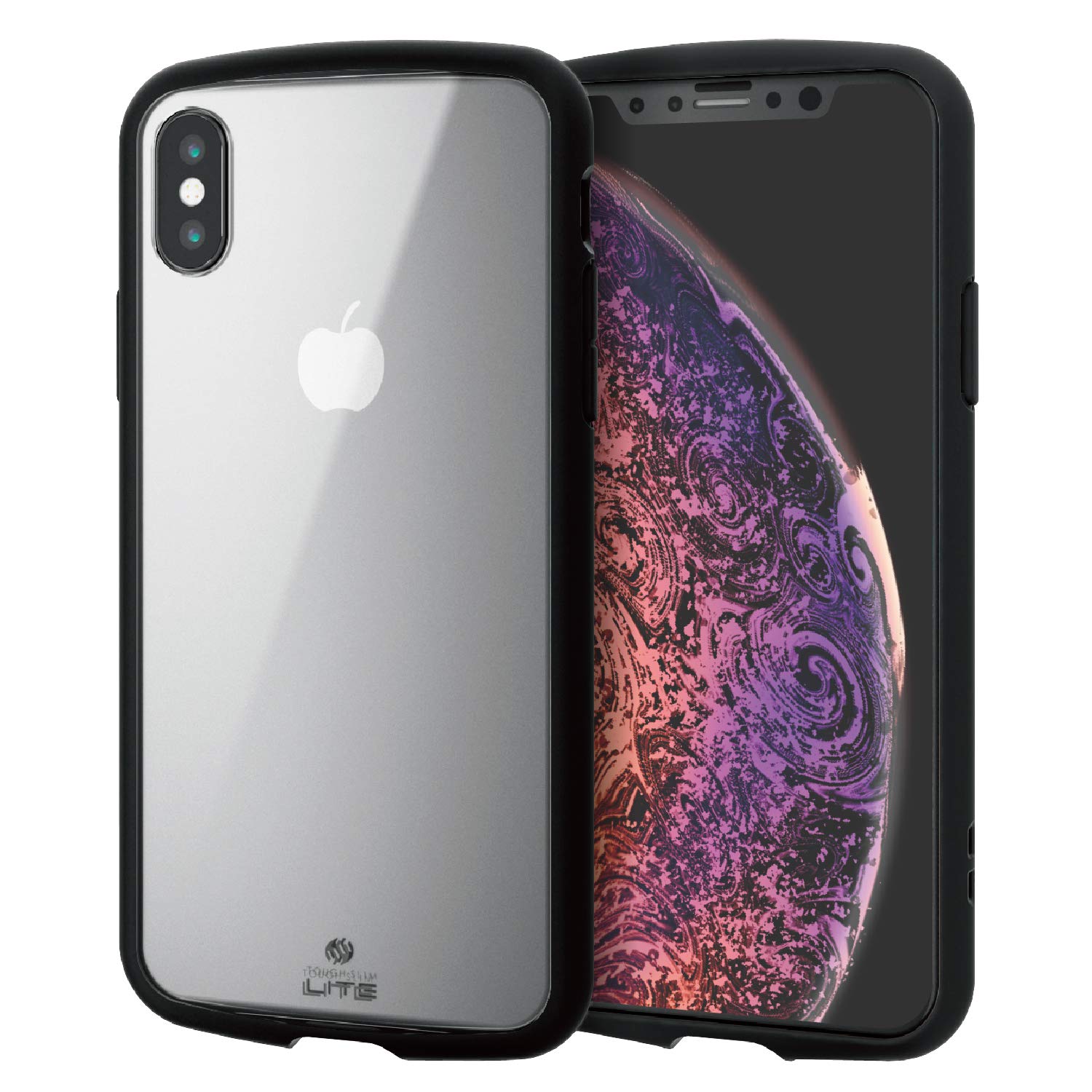 Amazon.co.jp: エレコム iPhone XS/TOUGH SLIM LITE/クリア/クリア PM