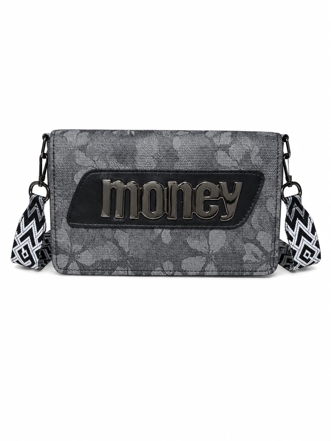 Women's Sling Bag with Floral Print and Money Patch-picture-41