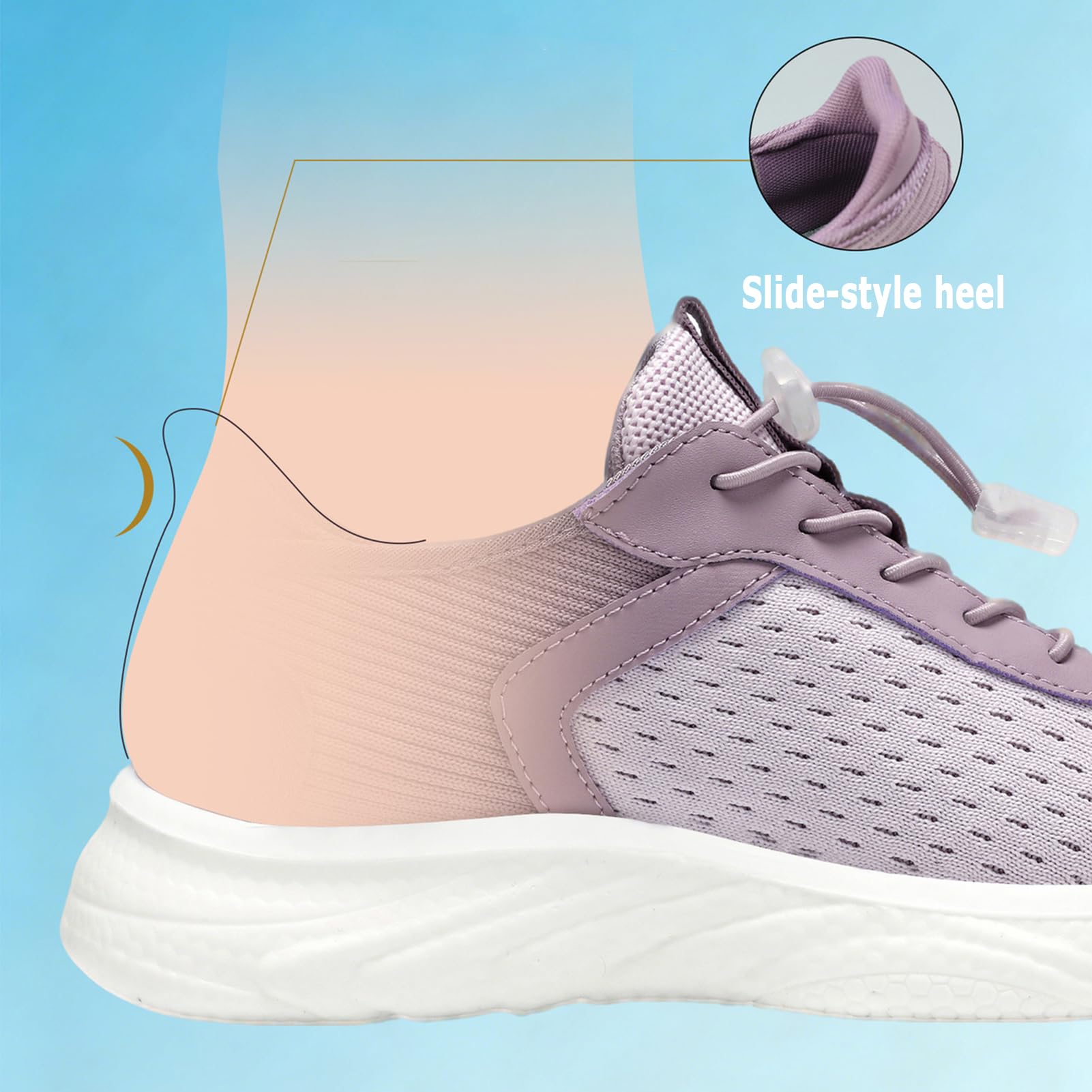 Damskie buty dla cukrzyków, ortopedyczne, zdrowotne, oddychające, antypoślizgowe, antypoślizgowe, buty do chodzenia, buty outdoorowe, modne buty do biegania, obcas klinowy