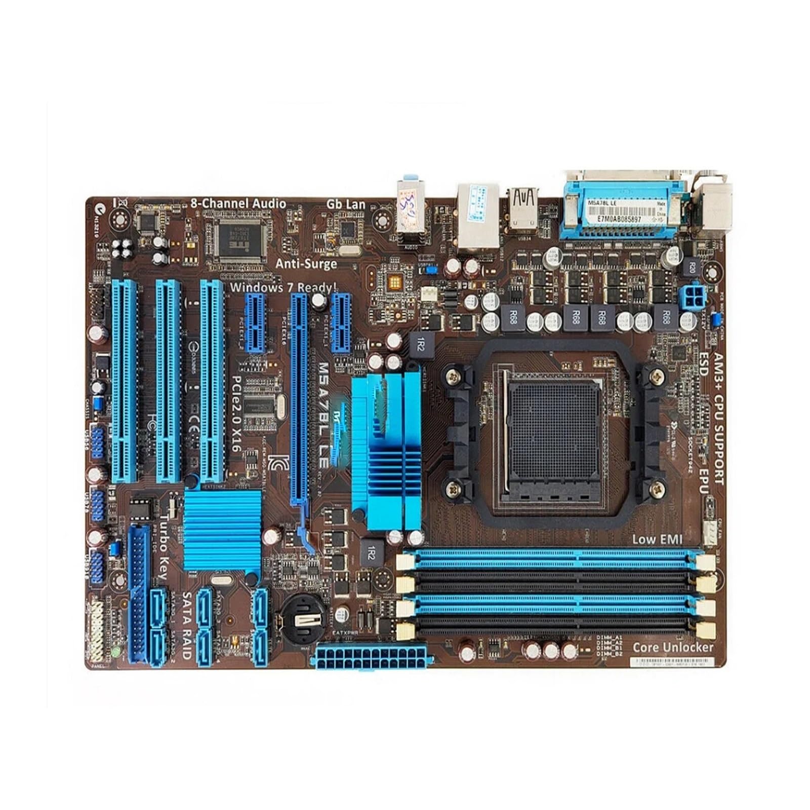 Placa Madre Placa Base de Escritorio Original Fit For ASUS M5A78L LE 760 GB, Socket AM3+ DDR3 32 GB, SATA2, USB 2.0, ATX