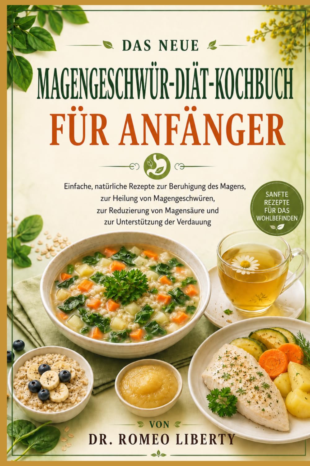 DAS NEUE MAGENGESCHWÜR-DIÄT-KOCHBUCH FÜR ANFÄNGER: Einfache, natürliche Rezepte zur Beruhigung des Magens, zur Heilung von Magengeschwüren, zur ... und zur Unterstützung der Verdauung