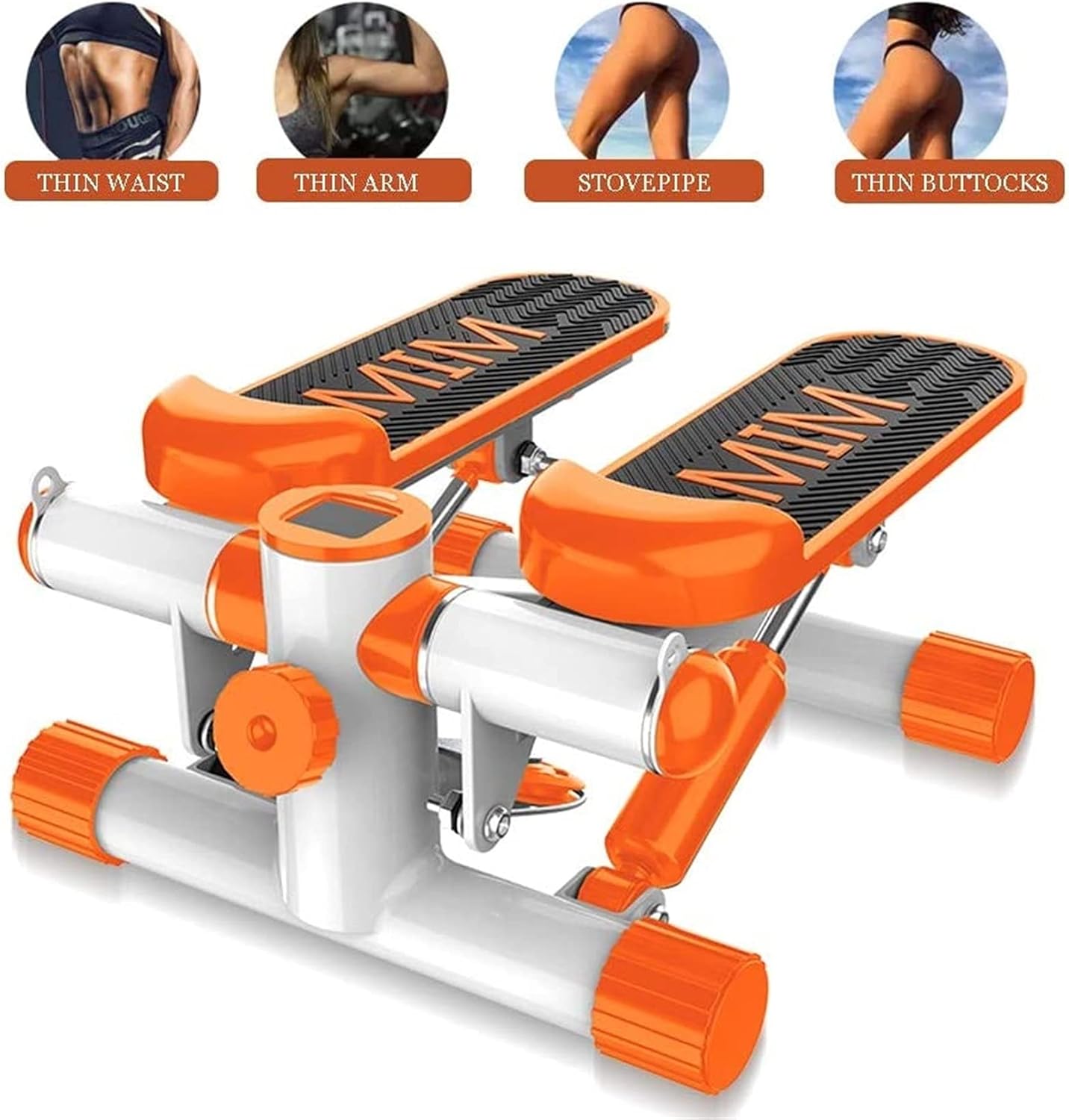 Stepper,Mini Machine, Steppers for Exercise with Display and Resistance Bands, Up-Down for Beginners and Advanced Users, Home Gym Equipment Fitness Step