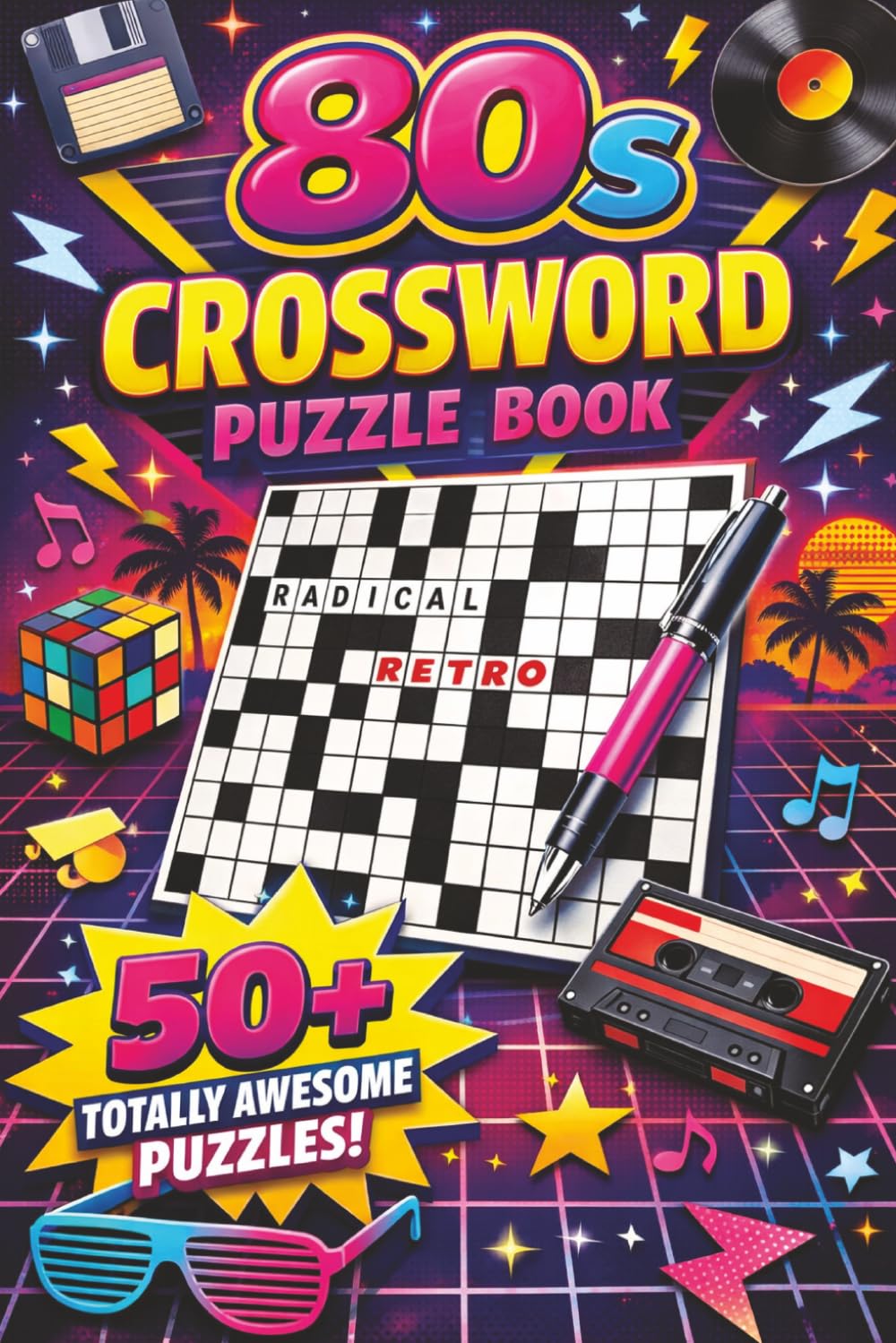 80s Crossword Puzzle Book: Crossword Puzzles for Millennials, Retro, Nostalgic Oldies, & More | Easy to Read Print | 6x9 Inches, 110 Pages | 50+ Puzzles...Gift for Vacations, Holidays, & Relaxation