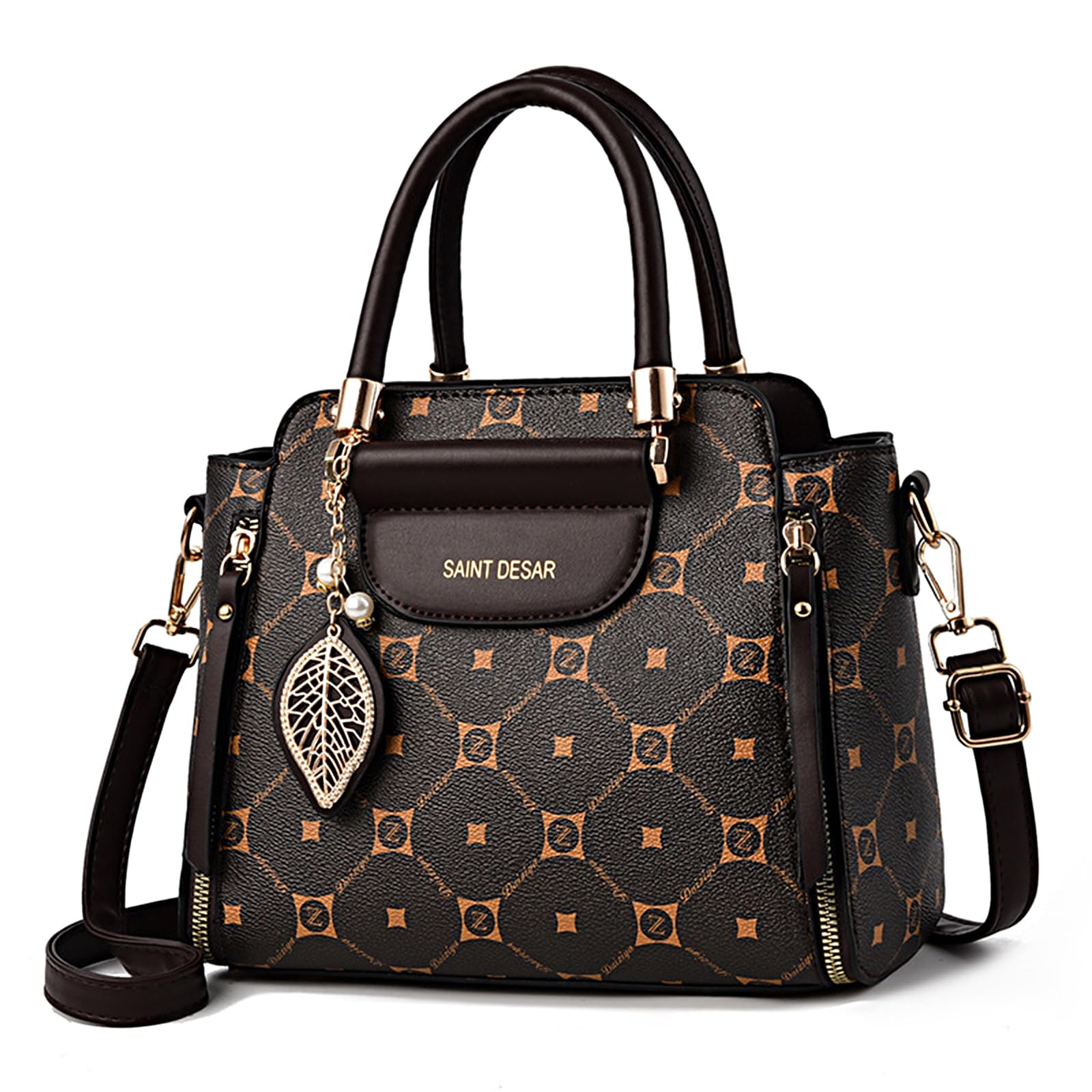 Rosy ForthLuxury Women's Handbags Shoulder Bag Tote Purse - Top Handle Satchel, Ample Space, Multiple Pockets - Your Perfect Companion for Work and Daily Glam - Classic Color