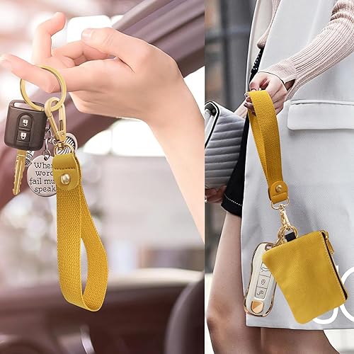 Miniatura 4 de BuitBoll Llavero de pulsera, cartera y cartera para muñeca, llavero para hombres y mujeres