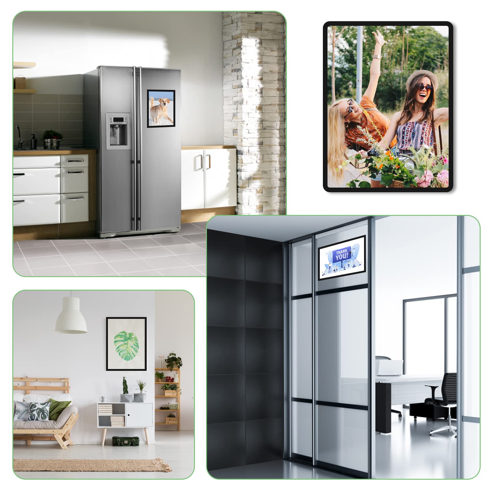 10 Cornici Magnetiche A4 Per Poster - Espositivi Per Negozi, Uffici, Mostre, Facili Da Usare - Foto 2