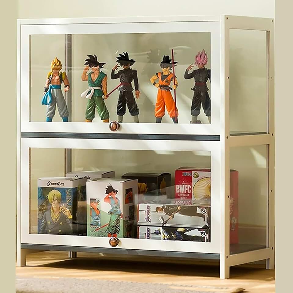 Vitrine Para Colecionáveis,vitrine De Madeira,vitrine De Acrílico,vitrine De Coleção De Acrílico,vitrine De Acrílico Multifuncional à Prova De Poeira,vitrine Tra, B, 2-floor-80cm
