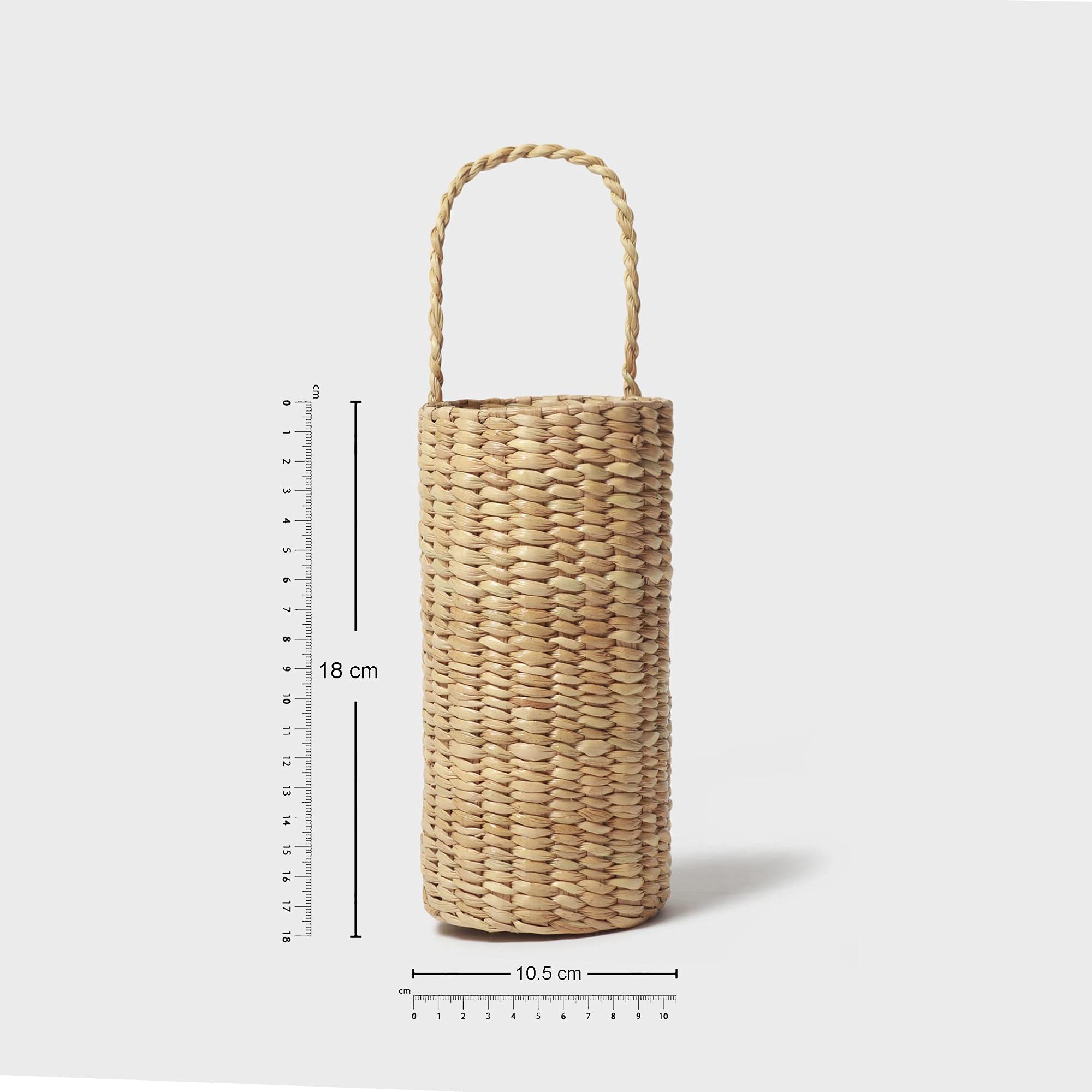 Habere India-All the Cultures Fabricating India Gift Hamper Baskets | Decorative Storage Basket | Jute Bottle Holder (Beige) 2