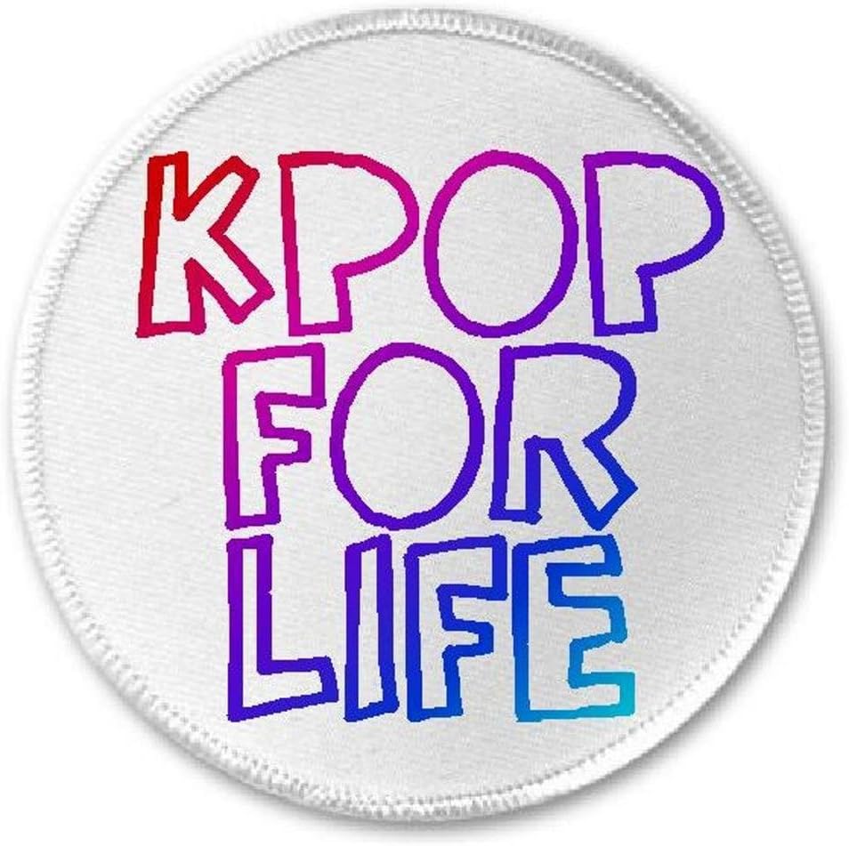 Kpop For Life - 3" Sew/Iron On Patch K Pop Korean Music Fan Fangirl