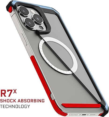Miniatura 5 de Ghostek Atomic Slim - Funda protectora para iPhone 15 Pro Max, compatible con accesorios MagSafe, marco de metal de aluminio, funda de teléfono