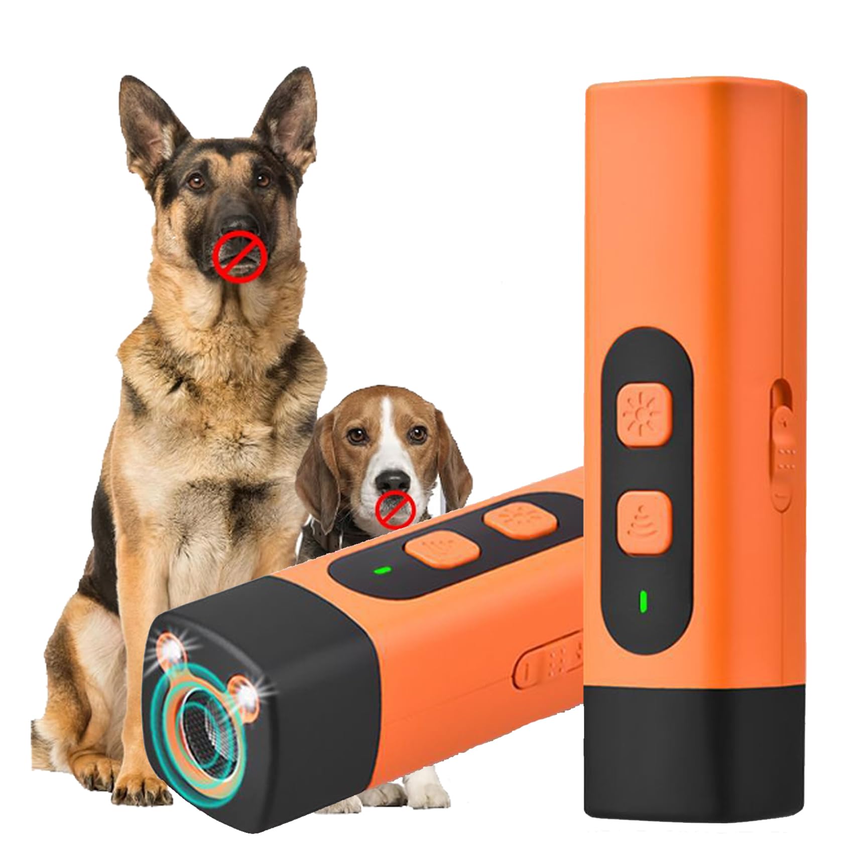 Anti Barking Device for Dogs, 2025 New Dog Bark Deterrent Device with HD Display and LED Flashlight, Stop Bad Behavior Without Yelling or Swatting (2PCS)