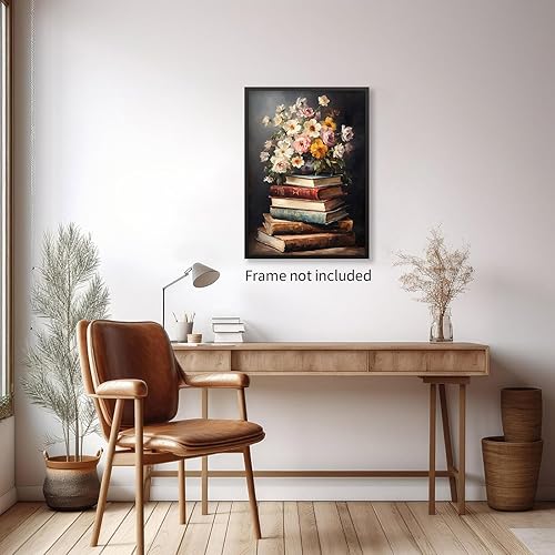 Miniatura 4 de Lienzo de arte de pared con diseño floral de flores botánicas, póster de pintura al óleo, impresiones estéticas antiguas para galería, sala de