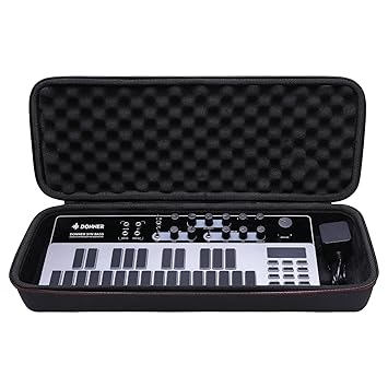LTGEM Hard Travel Case for Donner Essential B1 Analog Bass Synthesizer and Sequencer - Protective Carrying Case Bag(Inside: 15.7