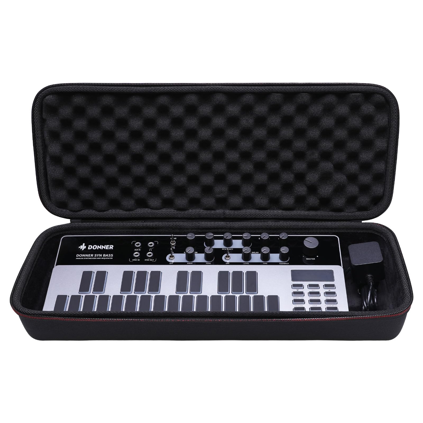 LTGEM Case Compatible with Donner Essential B1 / D1 Analog Bass Synthesizer Sequencer, Case Only